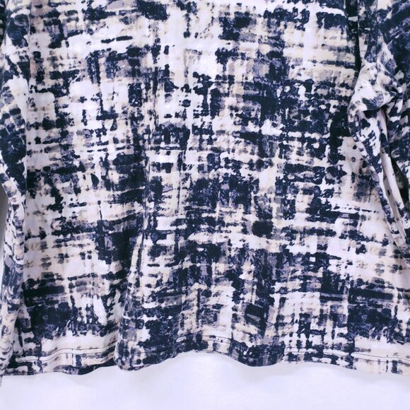 Croft and Barrow Classic Tee Abstract Pattern Plus Size 2X Long Sleeve Cotton - Picture 14 of 15